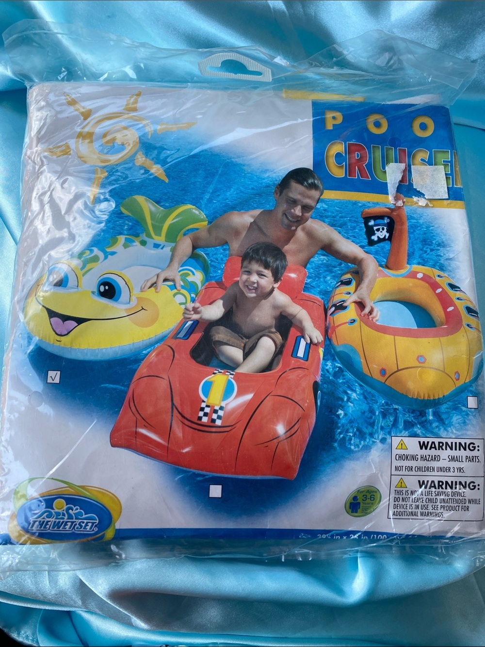 The Wet Set intex vintage Inflatable Ride On Pool Float - Fish pool cruiser